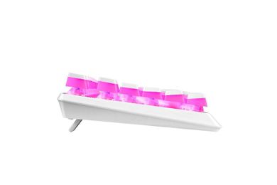 Modecom, Volcano Lanparty, Pudding Edition, klawiatura mechaniczna, biała RGB, niebieski przełącznik