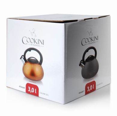 Mondex, czajnik stalowy, 3.0l, miedziany