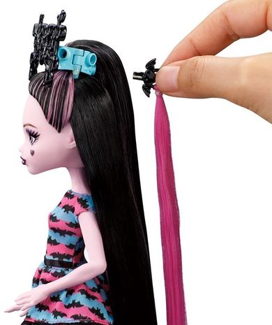 Monster High, Wampistyczne fryzury Draculaury, lalka z akcesoriami