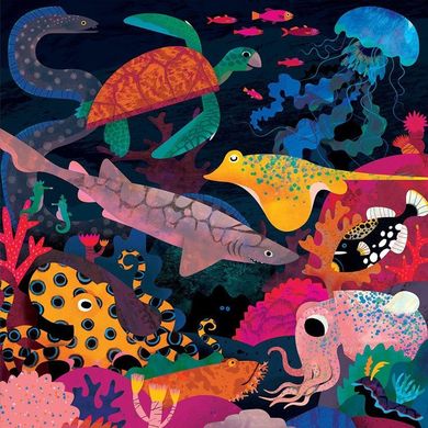 Mudpuppy, Ocean, puzzle świecące w ciemności, 500 elementów