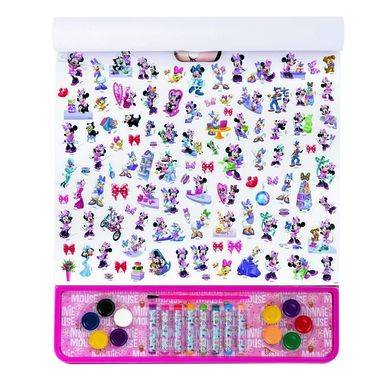 Myszka Minnie, gigablock, zestaw artystyczny 4w1