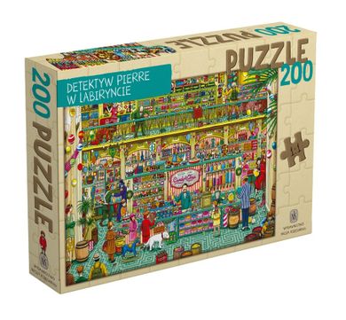 Nasza Księgarnia, Detektyw Pierre w labiryncie, puzzle, 200 elementów