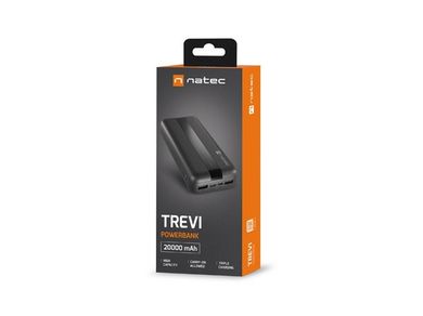 Natec, Trevi, powerbank, 20000 mah, 2x USB-A + 2x USB-C, NPB-1922