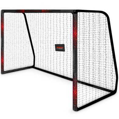 Neo-Sport, bramka do piłki nożnej, czarno-czerwona, 300-200-120 cm