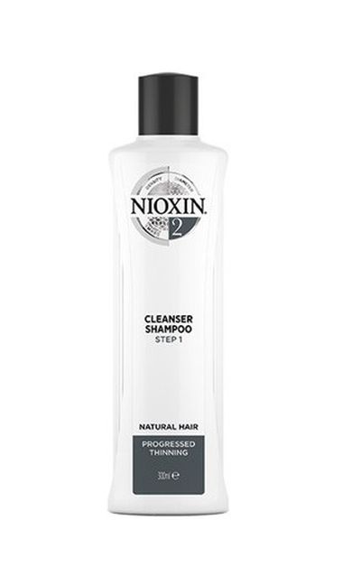Nioxin, System, 2 Cleanser Shampoo, oczyszczający szampon do włosów normalnych, znacznie przerzedzonych, 300 ml