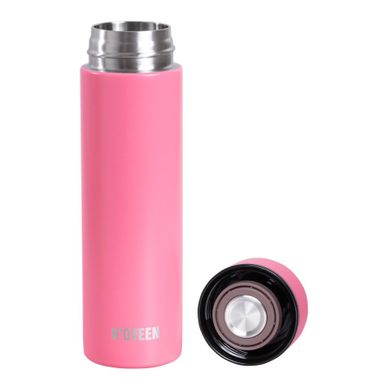 N'oveen, butelka termiczna LED, Pink Mat, 280 ml
