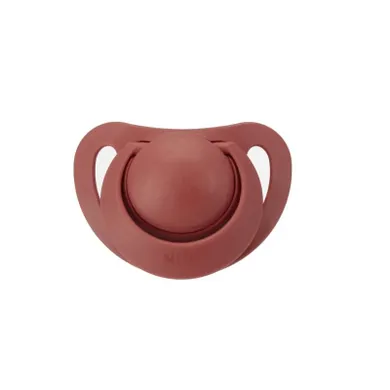Nuk, For Nature, smoczek uspokajający, silikonowy, 0-6m, czerwony, 2 szt.