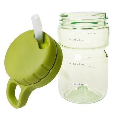 OXO, bidon ze słomką, zielony, 350 ml