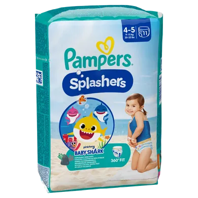 Pampers, Splashers, pieluchy jednorazowe do pływania, rozmiar 4-5, 9-15 kg, 11 szt.