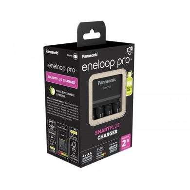 Panasonic, ładowarka SMARTPLUS + 4x AA Eneloop, akumulatorki, Pro 2500 mAh