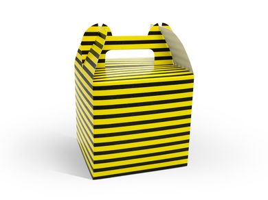 PartyDeco, Pszczółka, ozdobne pudełka na słodycze, 8,7-8,7-12,5 cm