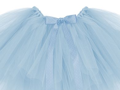 PartyDeco, spódniczka baletowa tutu, błękit, 60-30 cm