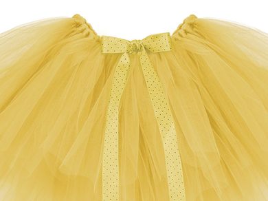 PartyDeco, spódniczka baletowa tutu, żółty, 60-30 cm