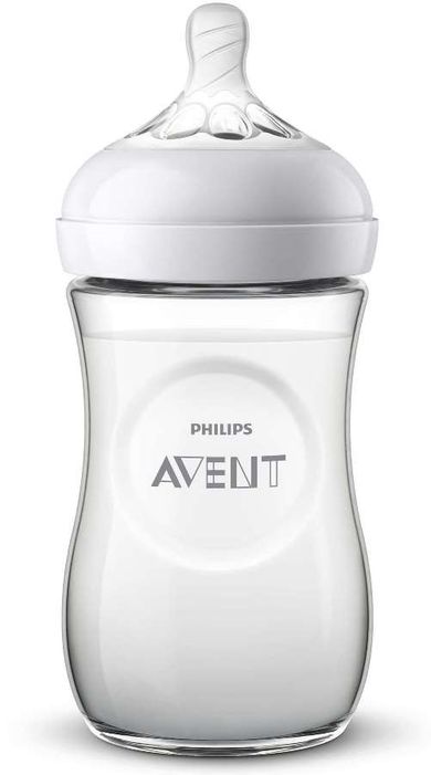 Philips Avent, Natural, Smok, butelka, 260 ml