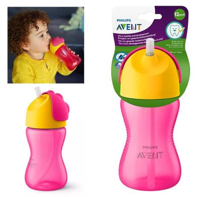 Philips Avent, Straw cup, bidon ze słomką, 300 ml, 12m+