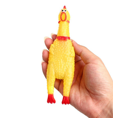 Piszcząca zabawka dla psa, kurczak, 16 cm