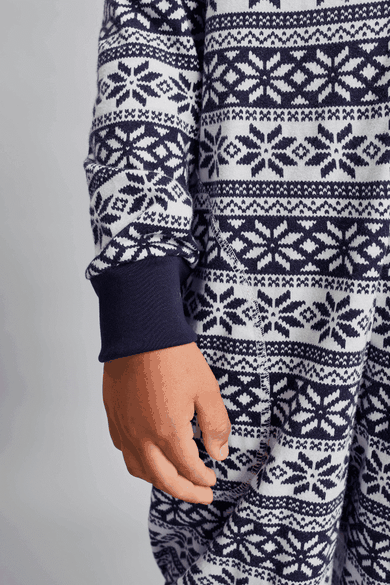 Piżama jednoczęściowa dziecięca, granatowa, Alaska, Italian Fashion