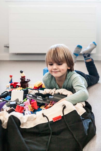 Play&Go, worek na zabawki, czarny