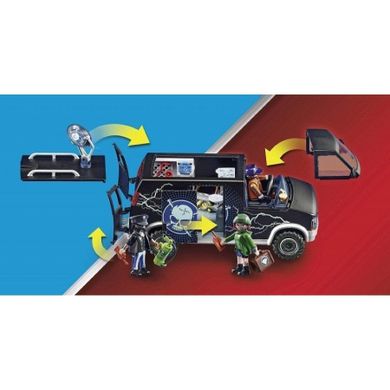 Playmobil, City Action, Policyjny helikopter: Pościg za uciekającym samochodem, 70575