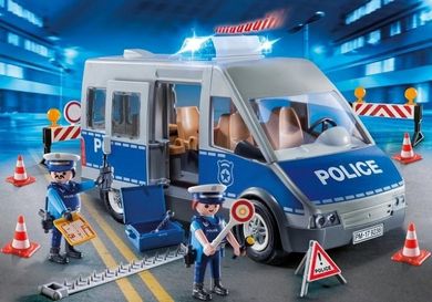 Playmobil, City Action, Samochód policyjny z blokadą drogową, 9236