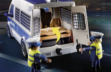 Playmobil, City Action, Transporter policyjny ze światłem i dźwiękiem, 70899