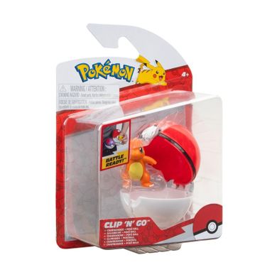 Pokemon, Clip'n'Go, zestaw Poke Ball z figurką Charmandera