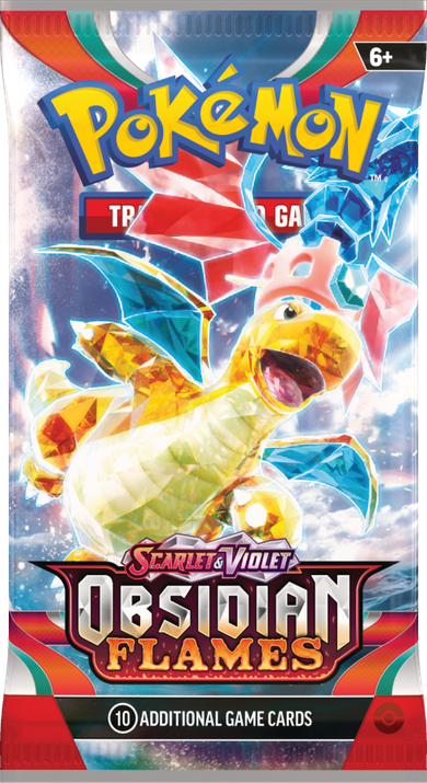 Pokemon TCG: Scarlet and Violet: Obsidian Flames, Booster, gra karciana, dodatek, 1 szt.