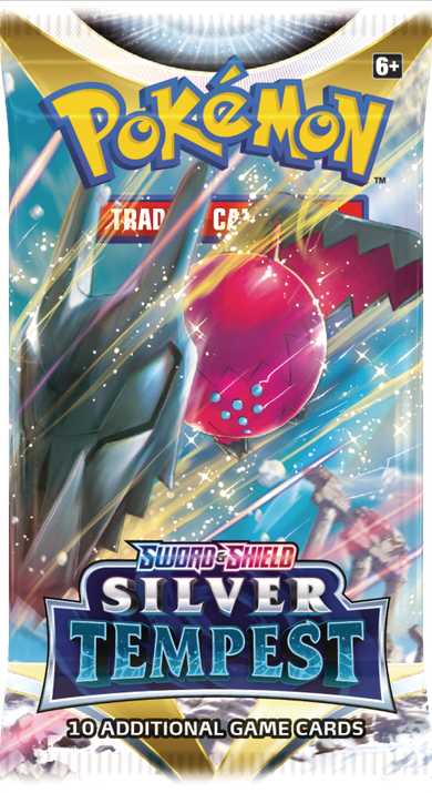 Pokemon TCG: Silver Tempest Booster, gra karciana, dodatek, 1 szt.