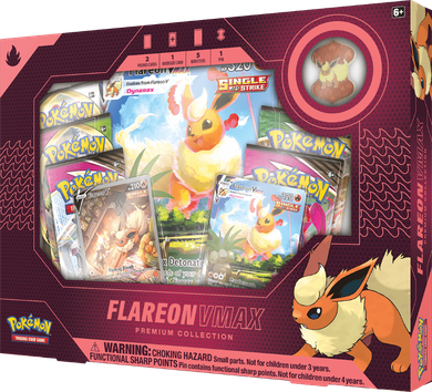 Pokemon TCG: Vmax Box Eevee Evolution, Flareon, gra karciana