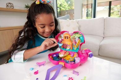 Polly Pocket, Flaming Plażowa impreza, zestaw z figurkami i akcesoriami