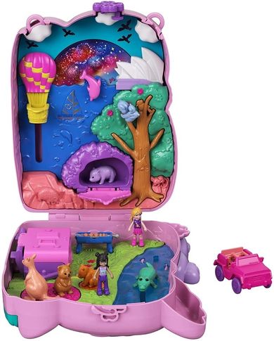Polly Pocket, kompaktowa torebka Koala, zestaw z laleczkami i akcesoriami
