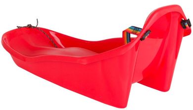Prosperplast, Mini Topo, sanki plastikowe, czerwone