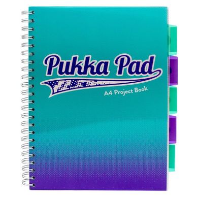 Pukka Pad, kołozeszyt, A4, Fusion Project Book, turkusowy, 1 szt.