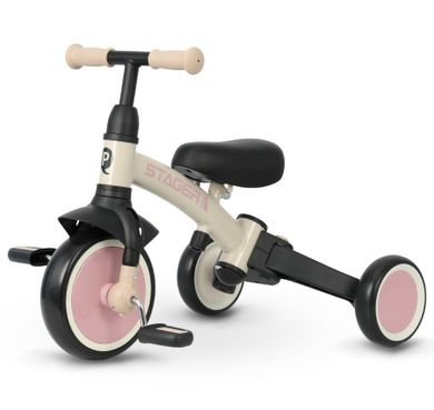 Qplay, Stager, rowerek 3-kołowy 3w1, Pink