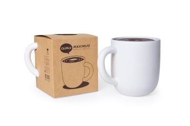 Qualy, Maximug, podajnik na chusteczki, biało-brązowy