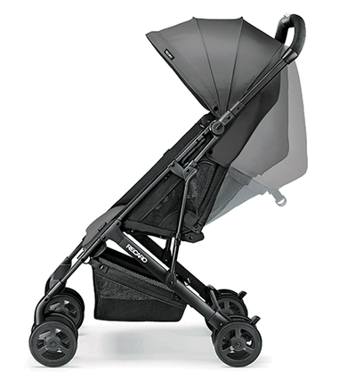 Recaro, Easylife, wózek spacerowy, rama czarna, Pink