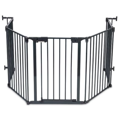 Ricokids, kojec dla dzieci, metalowy, 6-paneli, czarny