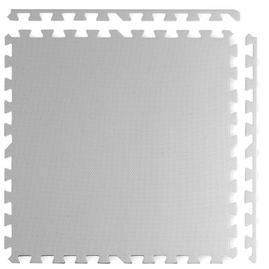 Ricokids, mata piankowa puzzle, biało-szara, 60-60 cm
