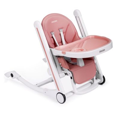 Ricokids, Tugo, krzesełko do karmienia, różowo-białe