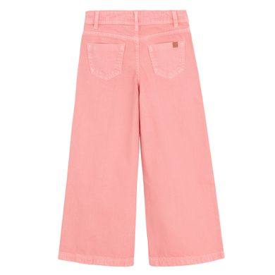 Różowe spodnie jeansowe wide leg z regulacją Cool Club