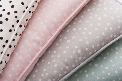 Samiboo, bambusowa płaska poduszka dla niemowlaka, 25-35 cm, confetti szare