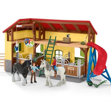 Schleich, Farm World, Końska stajnia, zestaw, 42485