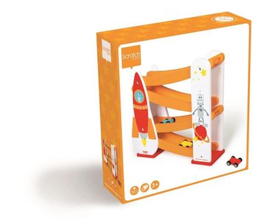 Scratch, rakieta kosmiczna, zjeżdżalnia dla samochodów