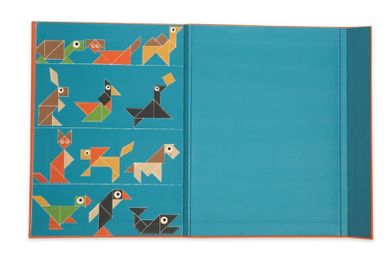 Scratch, Tangram, magnetyczna układanka, kształty i kolory