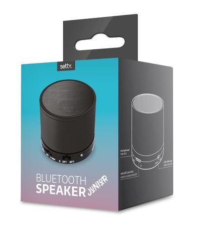 Setty, Junior, głośnik bluetooth, czarny