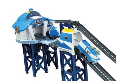 Silverlit, Robot Trains, Stacja kolejowa, zestaw z torami i pociągiem Kay