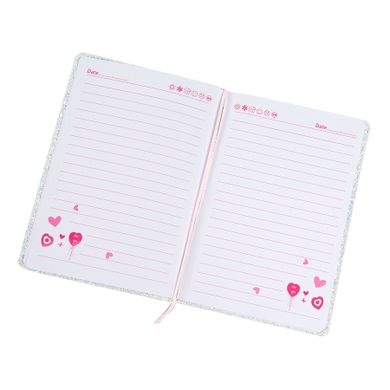 Smiki, Squishy, Panda, notes w brokatowej okładce z gniotkiem