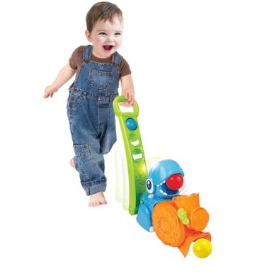 Smily Play, dinozaur, pchacz z piłeczkami
