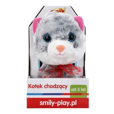Smily Play, Kotek chodzący, zabawka interaktywna, szara