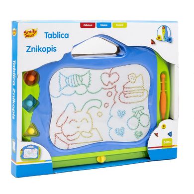 Smily Play, tablica znikopis, niebiesko-zielona, 40-34 cm